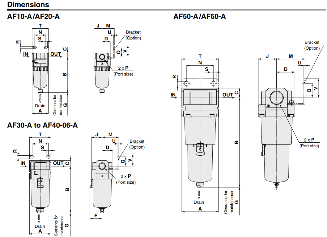 Modular Type Air Filter AF40-04-A