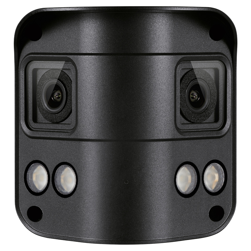 4,000,000 binocular ultra-wide-angle network cameras supports DC power supply